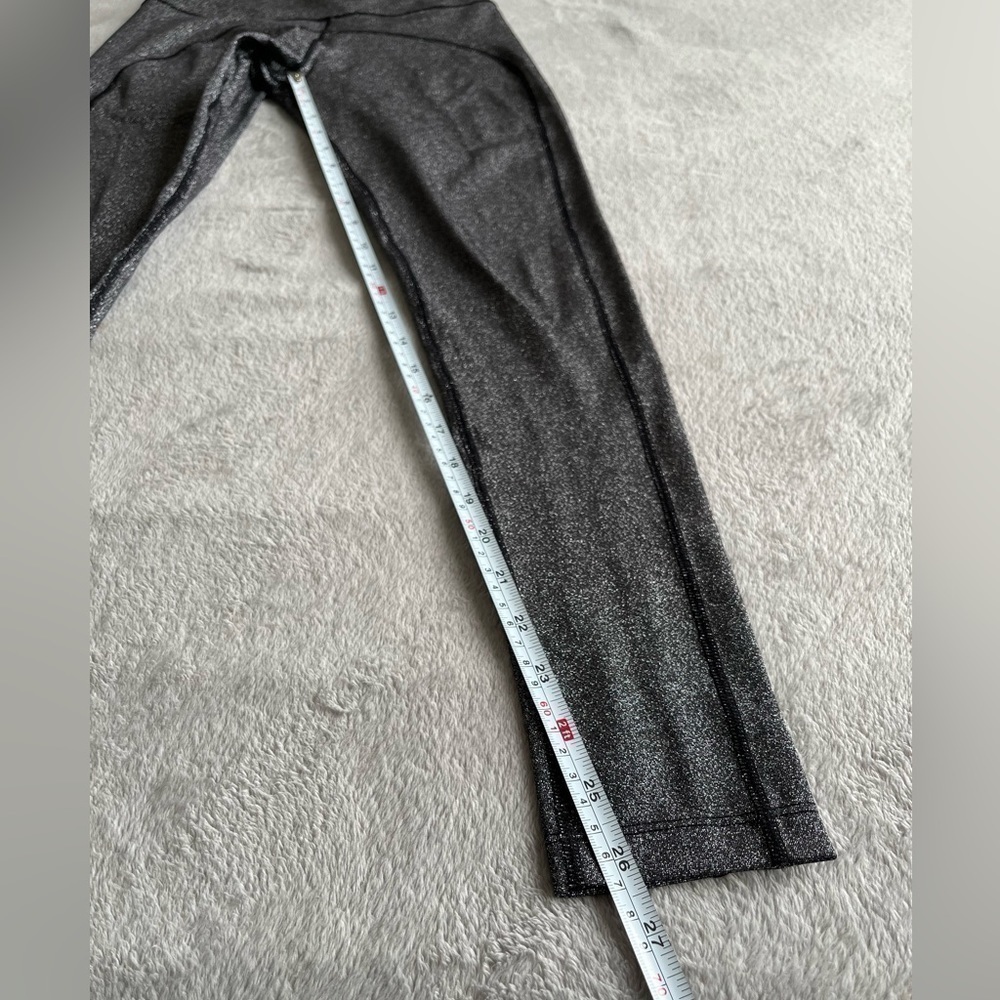 Nylora Watson Gunmetal Metallic Gray Sparkle Leggings Size Xs — image 7 of 8